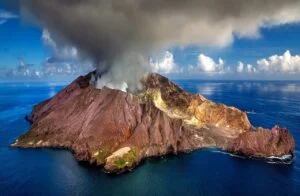 Volcan en Nouvelle-Zélande