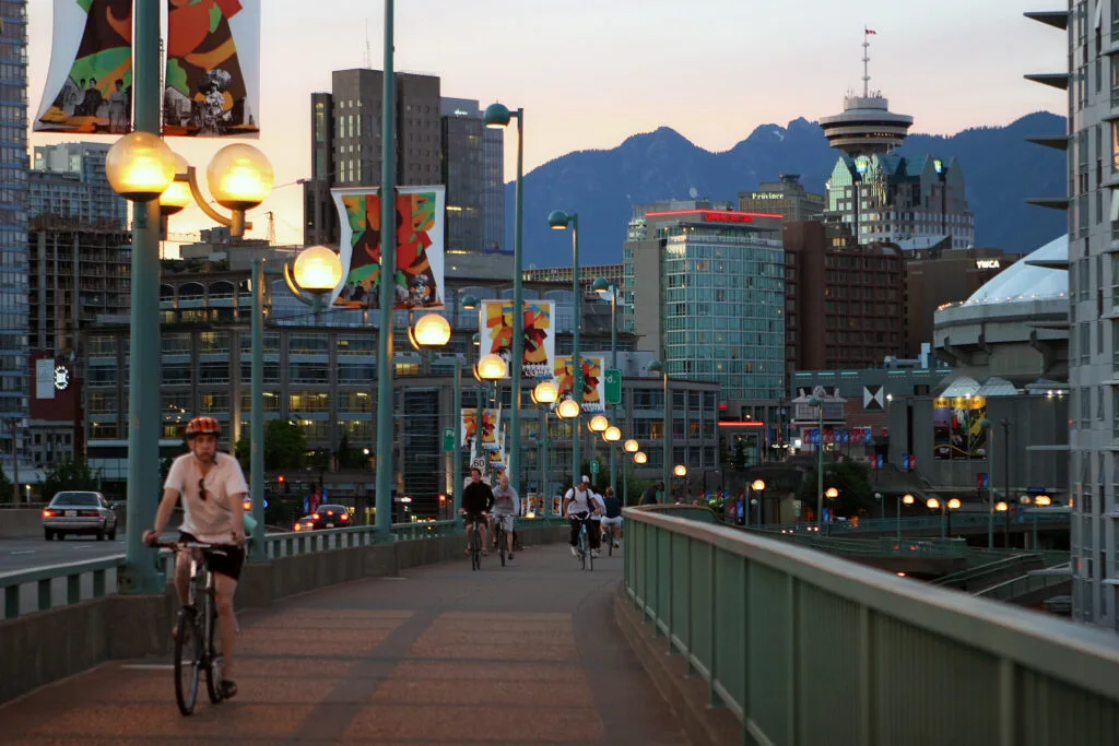 Piste cylcable à Vancouver